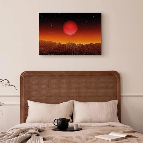  Slika - Futuristic landscape (1 Part) Wide 90x60 Premium Print Slike