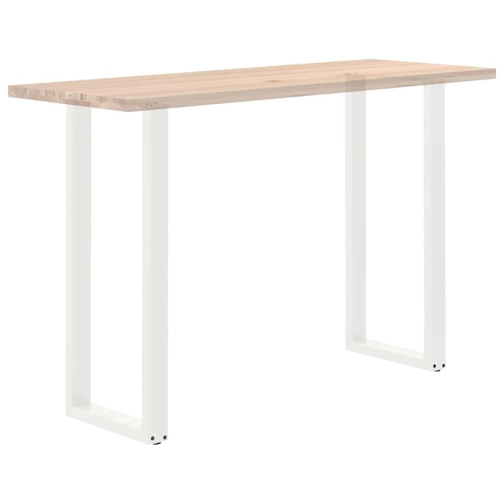  Noge za barsko mizo v obliki črke U, 2 kosa, bele barve, 40 x (110-111) cm, jeklo Slike