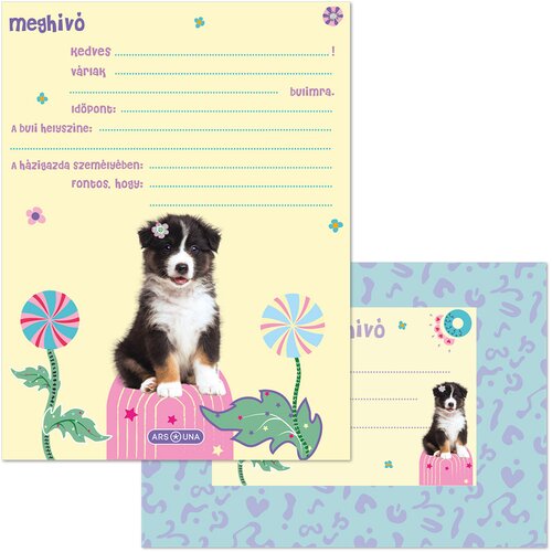 Ars Una Cute Animals Aussie set od 10 pozivnica s kuvertama (s motivom psića) Cijene