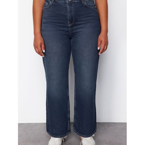 Trendyol Ženske pantalone Tbbss24Cj00050, Tamnoplave Cene