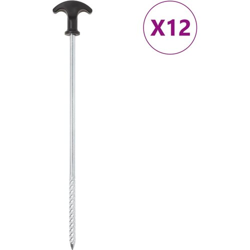  Klinovi za &scaron;ator 12 kom 30 cm &Oslash; 7 mm od pocinčanog čelika Cijene