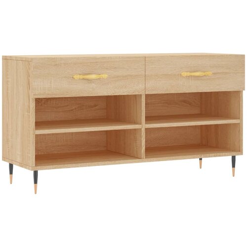 Maison Chic Klop za čevlje - Sedež za čevlje sonoma hrast 102x35x55 cm inženirski les, (21776483) Slike