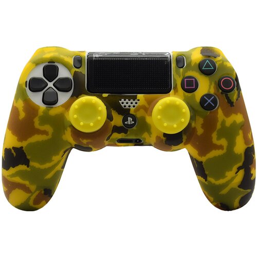  Silikonska zastita za Joystick PS4 Military zuta Cene