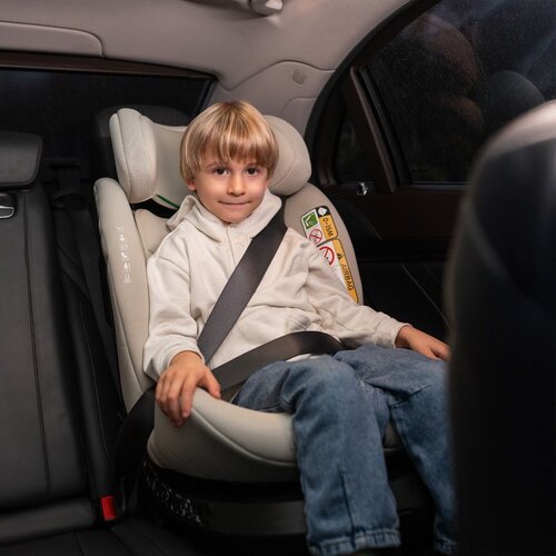 Lorelli Solaris autosjedalica i-size Isofix 360&amp;deg; 40-150 cm, Beige Slike