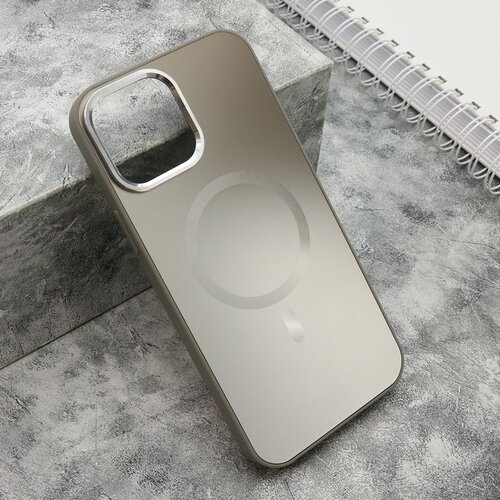  Maska COLOR METAL MagSafe za iPhone 13 Pro Max/ srebrna Cene