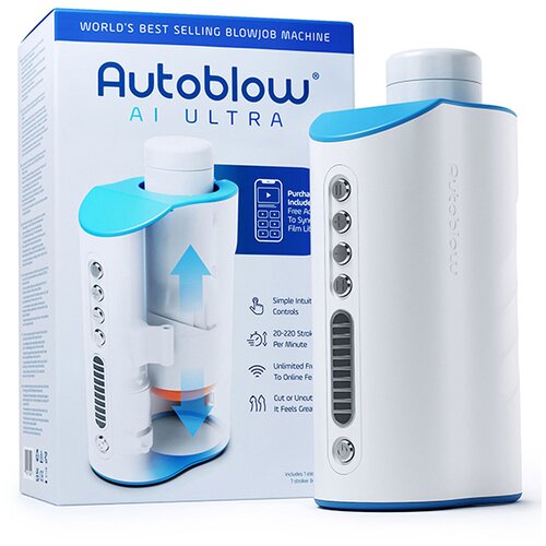 Autoblow AI Ultra - mrežni masturbator sa super ustima (bijeli) Cijene