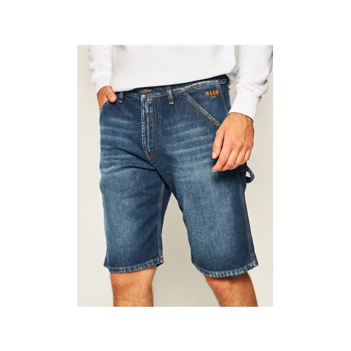 Msgm Jeans kratke hlače 2840MB43L 207072 Mornarsko modra Regular Fit