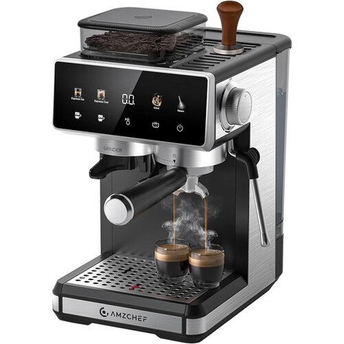 AMZCHEF espresso kavni aparat CE-CM5560-SV, siva Slike