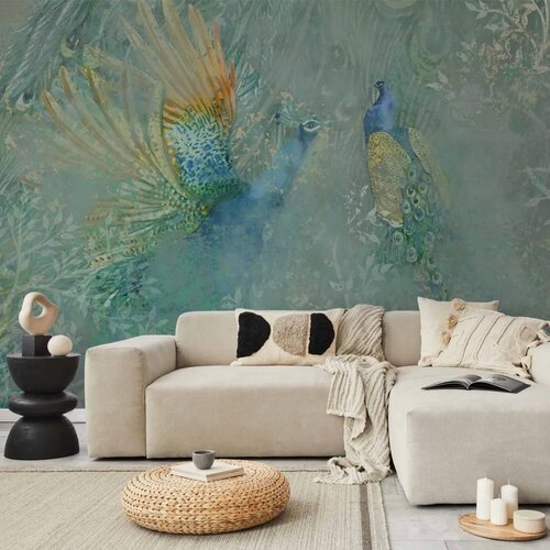  Foto tapeta - Peacocks Dancing - Third Variant 350x256 Premium Cene