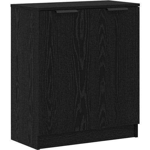 VidaXL Ormarić / Komoda s ladicama 3 pcs Crni hrast 121 x 30 x 70 cm Slike