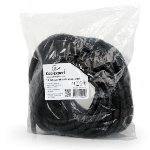 Gembird CM-WR1210-01 obloga spiralnog kabla od 12mm, 10m, crna Slike