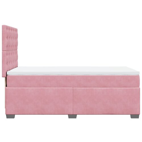 Box spring krevet s madracem ružičasti 90x190 cm bar&amp;scaron;unasti Slike