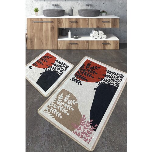  Noe multicolor bathmat set (2 pieces) Cene