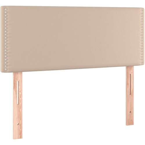 Maison Chic posteljno vzglavje - vzglavna omarica - nočna omarica kapučino 80x5x78/88 cm umetno usnje, (21707065) Slike