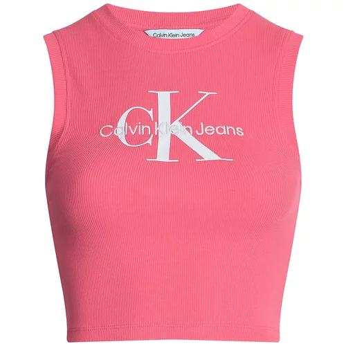 Calvin Klein Jeans Top svetlo roza / bela