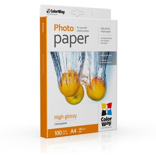 COLORWAY Foto papir visoki sjaj 180 g/m&amp;sup2;, A4, 100 listova Slike