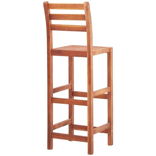  Barske stolice 4 kom od masivnog bagremovog drva Slike