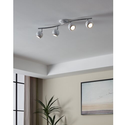 Eglo Bimeda spot/4, led, gu10, 4x3w, 4x240lm, bela/hrom Slike