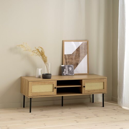 Unique Furniture TV komoda u dekoru hrasta u prirodnoj boji 120x43 cm Pensacola &amp;ndash; Slike