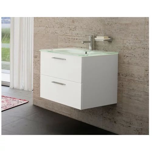 Tboss kopalniška omarica z umivalnikom Sharp glass, 60 cm, b