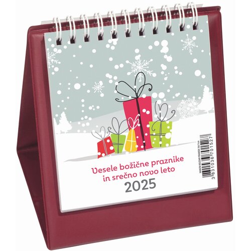  Koledar namizni piramida bordo 10x11 2025 ROKOVNIK&KOLEDAR Cene