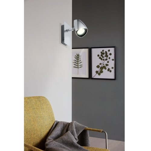 Eglo corbera spot/1, led, gu10, 3w, 240lm, hrom VDX9KQE Slike
