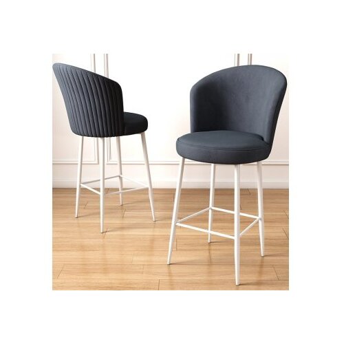 Hanah home fora - anthracite, white anthracitewhite bar stool set (2 pieces) Cene