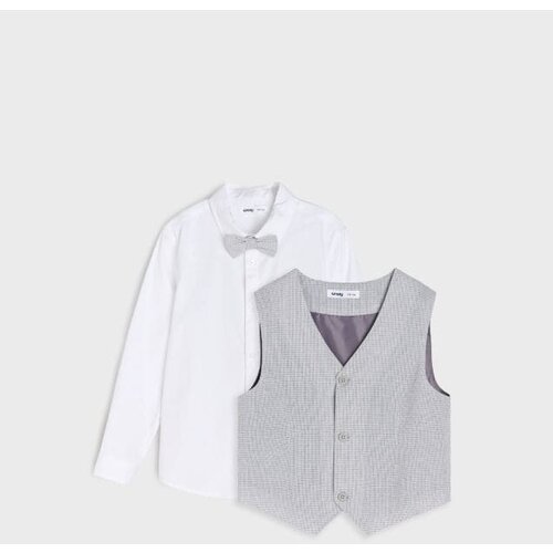 Sinsay Set: Košulja s prslukom i leptir-mašnom Cijene