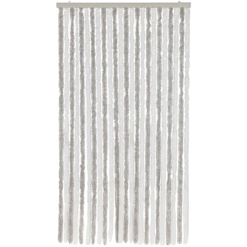  Zastor protiv muha svjetlosivi i bijeli 100 x 220 cm od &amp;scaron;enila Slike