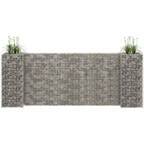  Gabionska sadilica u H-obliku od čelične žice 260 x 40 x 100 cm Cijene
