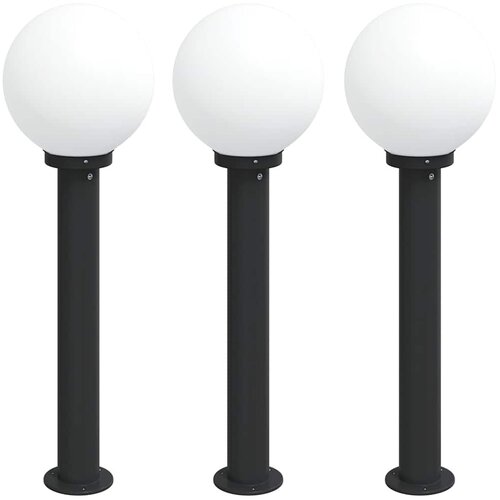vidaXL Stebričke 3 kosi 80 cm črne IP44, (5000296995) Cene