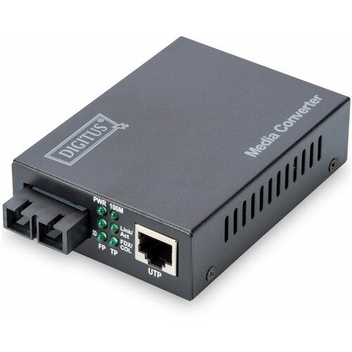 Digitus Fast Ethernet Media Converter, RJ45 /SC Slike