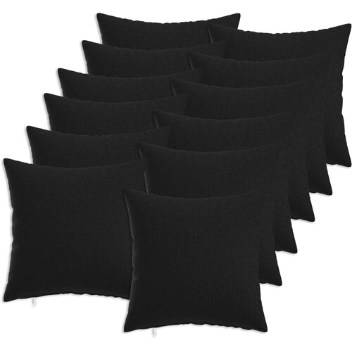  Presvlaka za jastuk 12 pcs HEERLEN Crna 40 x 40 cm Cijene