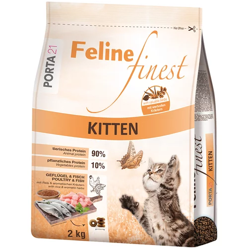 Porta 21 Feline Finest Kitten - Varčno pakiranje: 2 x 2 kg