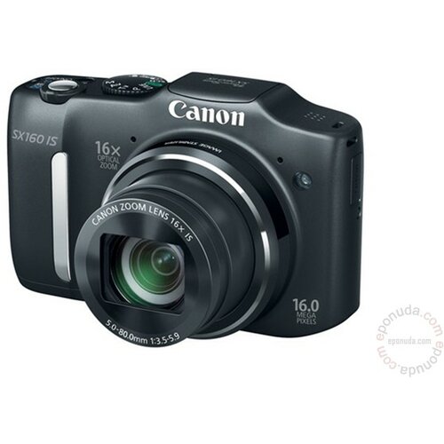Canon PowerShot SX160 IS Crni digitalni fotoaparat Slike