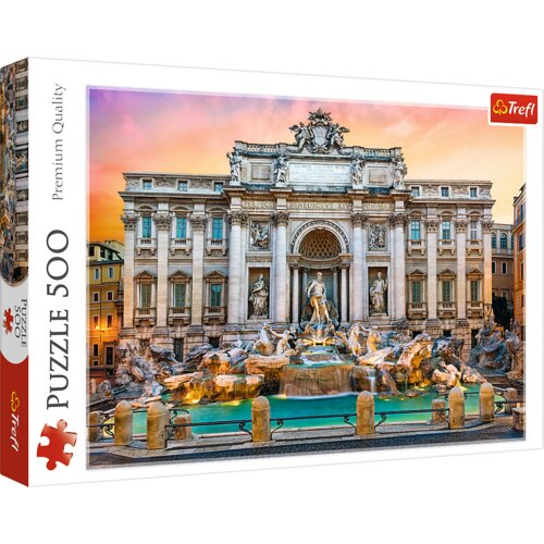 Puzzle 500 pcs. Trevi Fountain, Rome Trefl 37292 Cijene