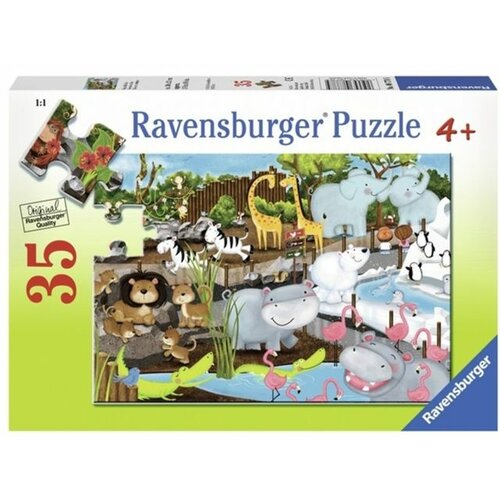 Ravensburger puzzle (slagalice) - Slatke životinje u zoo vrtu RA08778 Slike