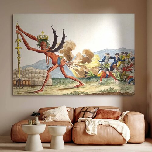  XXL slika - Jacques-Louis David &amp;ndash; Caricature of the English Government 180x120 Slike