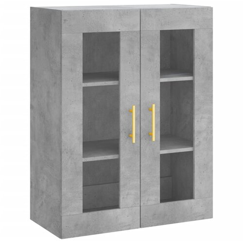  Visoka komoda siva betona 69,5x34x180 cm od konstruiranog drva Slike