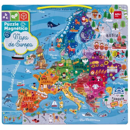 Apli Magnetna mapa Evrope, Šarena Cene