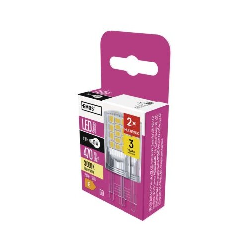  LED žarnica Classic JC / G9 / 4 W (40 W) / 470 lm / toplo bela 2/1 Cene