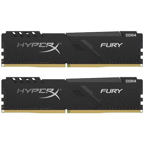 Hyperx Fury DDR4 16GB kit 2 x8G) 2666MHz CL16 - HX426C16FB3K2/16 ram memorija Slike