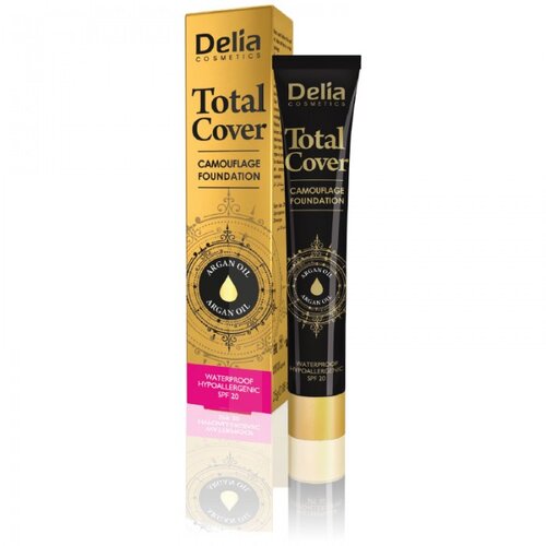 Delia Total Cover – Tečni puder sa zaštitnim faktorom SPF 15 i arganovim uljem 25g Cijene