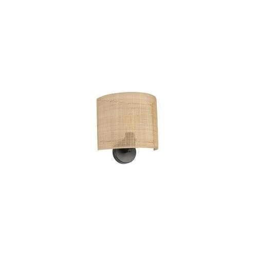 Opviq &amp;Ouml;rg&amp;uuml;l&amp;uuml; rattan abajurlu oval aplik beigeblack wall lamp Slike