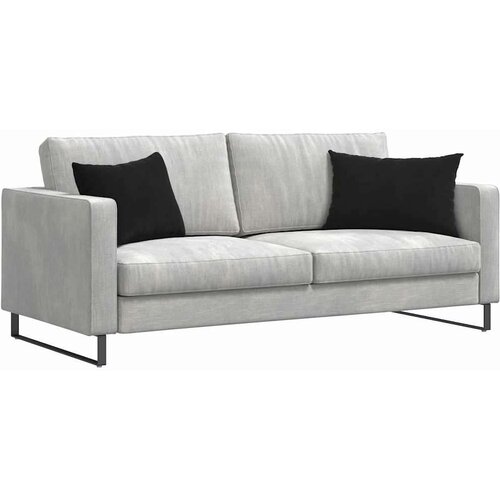 VidaXL jastučići za sofu 2 pcs crna 60 x 40 cm kordura tekstil Slike