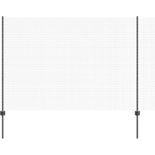 vidaXL Vrtna ograja Set 2 Siva Pocinkano jeklo 10 x 1,5 m Vzdržljiva Cene