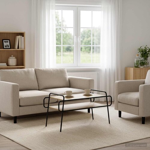  Stolić za kavu Hrast sonoma 100 x 50 x 51 cm Konstruirano drvo Cijene