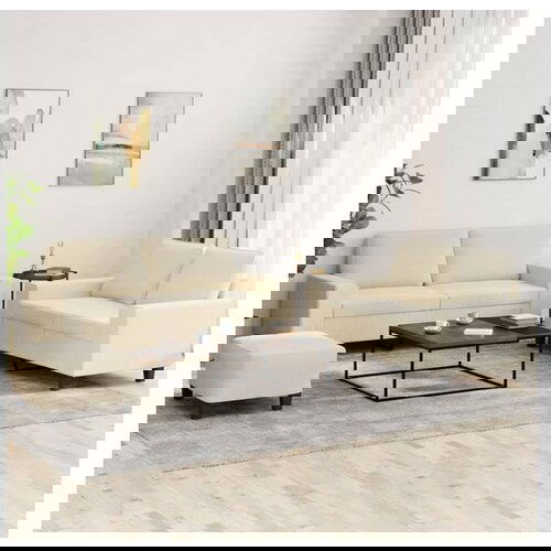 vidaXL 3-dijelni set sofa krem od mikrovlakana Cijene
