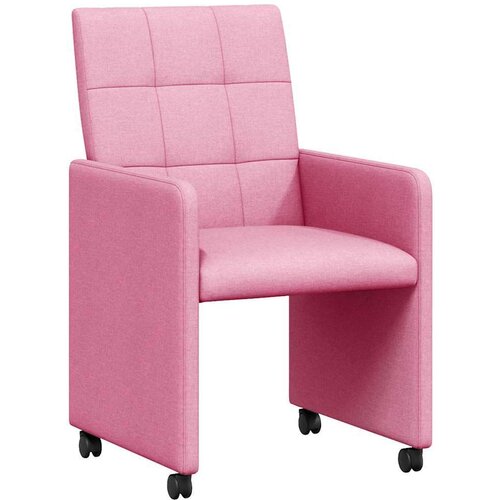 VidaXL Trpezarijske stolice 2 pcs Ružičasta 58 x 65 x 94 cm tkanina Slike
