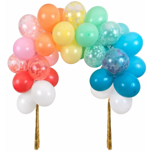 Meri Meri Pripomočki za praznovanja v kompletu 40 ks Rainbow Balloon Arch –
